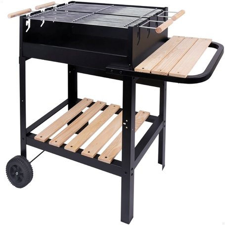 Roues de barbecue au charbon de bois Aktive Noir 100,5 x 88,5 x 40 cm 179,99 €