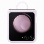 Coque SAMSUNG Z Flip5 en silicone avec anneau - Lavande