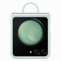 Coque SAMSUNG Z Flip5 en silicone avec anneau - Vert d'eau