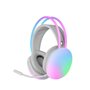 Casques avec Microphone Mars Gaming MH-GLOW RGB Blanc