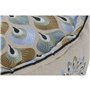 Pouf DKD Home Decor Bleu Beige 60 x 60 x 27 cm