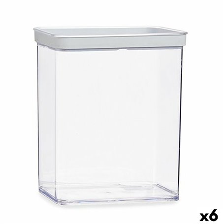 Bocal Transparent Silicone polystyrène ABS 3,3 L 10,5 x 23,7 x 21 cm (6