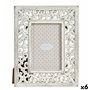 Cadre photo Blanc Bois MDF 19,6 x 24,5 x 1 cm (6 Unités)