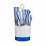 Ensemble de Couverts Bleu Acier inoxydable (8 Unités)