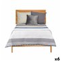Couette réversible 240 x 260 cm Hexagones Bleu Blanc Gris (6 Unités)