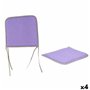Coussin de chaise Lila 38 x 2,5 x 38 cm (4 Unités)