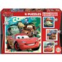 Set de 4 Puzzles   Cars Let's race         16 x 16 cm  