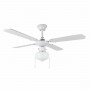 Ventilateur de Plafond avec Lumière Orbegozo CL04105B Blanc 50 W Ø 105 c