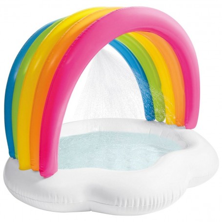 Pataugeoire gonflable pour enfants Intex         Arc-en-ciel 84 L 119 x 