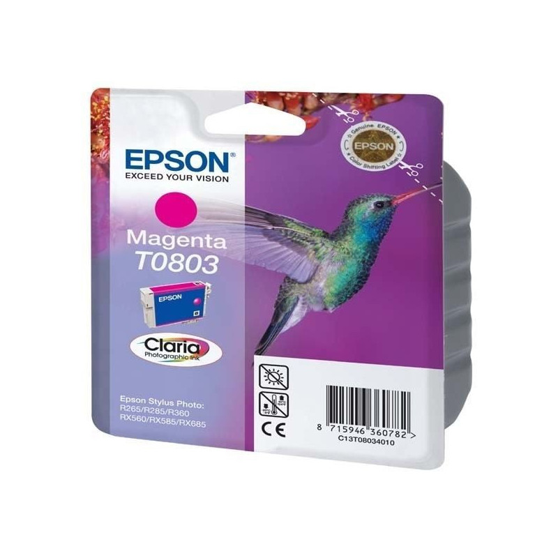  Epson  T0803 Colibri Cartouche  d encre  Magenta