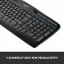 Logitech Wireless Combo MK330 clavier Souris incluse USB Azerty Français Noir