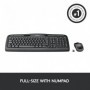 Logitech Wireless Combo MK330 clavier Souris incluse USB Azerty Français Noir