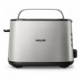 Philips Viva Collection HD2650/90 Grille-pain 2 tranches, fente large, métal