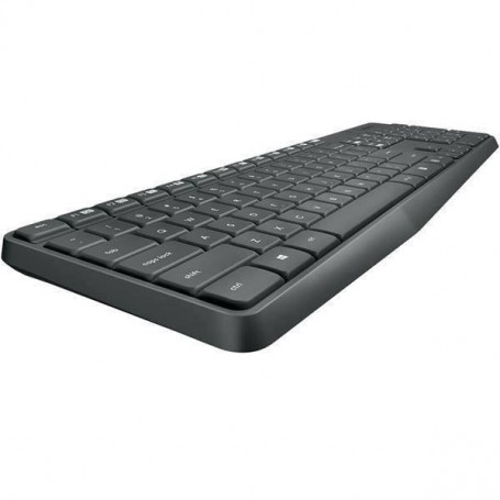 Logitech MK235 clavier Souris incluse USB Qwerty Espagnole Gris
