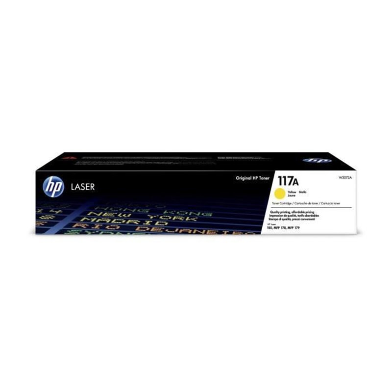 HP Cartouche de toner laser authentique 117A, jaune