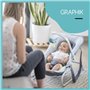Babymoov Transat pour bébé Graphik Bleu et gris