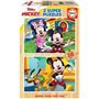 MICKEY & MINNIE - 2 puzzles en bois