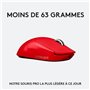 Souris Gamer droitier - Sans fil - LOGITECH G - Pro X Superlight - Rou