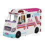 Barbie - Coffret Véhicule Médical avec ambulance et clinique - Poupée