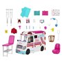 Barbie - Coffret Véhicule Médical avec ambulance et clinique - Poupée