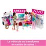 Barbie - Coffret Véhicule Médical avec ambulance et clinique - Poupée