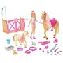 Poupée Mannequin - Barbie - HGB58 - Coffret Toilettage des Chevaux Bar