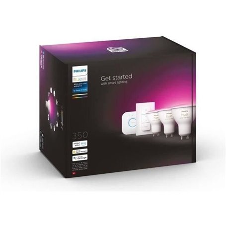PHILIPS White & Color Ambiance Kit de démarrage ampoule LED connectée