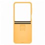 Coque SAMSUNG Z Flip5 en silicone avec anneau - Abricot