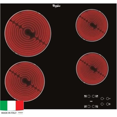 WHIRLPOOL AKT8090NE Plaque de cuisson Vitrocéramique - 4 zones - 6200W