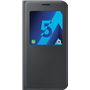 Etui à rabat à zone transparente Samsung noir pour Galaxy A5 A520 2017