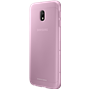 Coque semi-rigide Samsung EF-AJ330TP rose translucide pour Galaxy J3 J