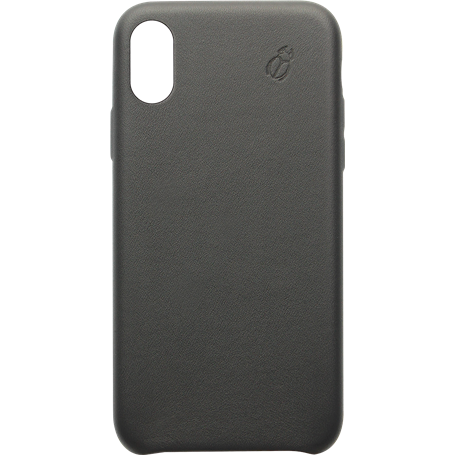 Coque en Cuir Noir pour Apple iPhone X/XS Beetlecase