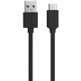 Câble USB A/USB C 1m 3A Noir WOW
