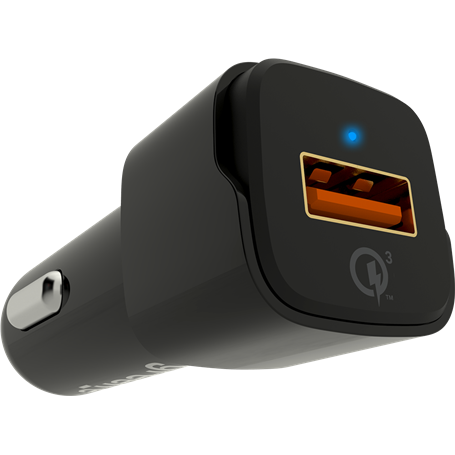 Chargeur allume-cigare Quick Charge noir Green_e 3.0 A