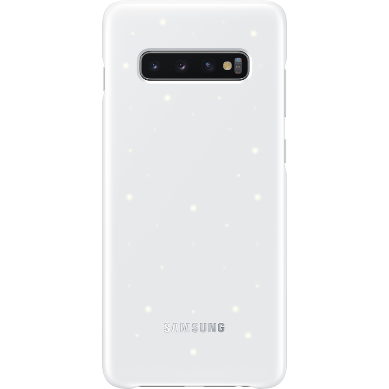 Coque avec affichage LED Samsung EF-KG975CW blanche pour Galaxy S10 +