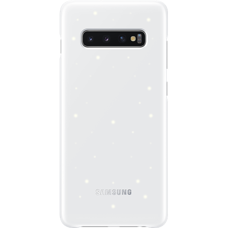 Coque avec affichage LED Samsung EF-KG975CW blanche pour Galaxy S10 +