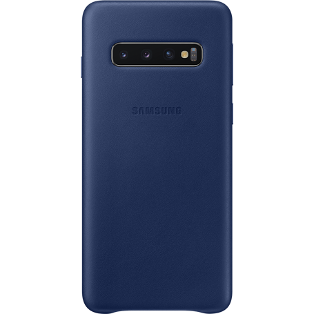 Coque en Cuir pour Samsung G S10 Bleue marine Samsung