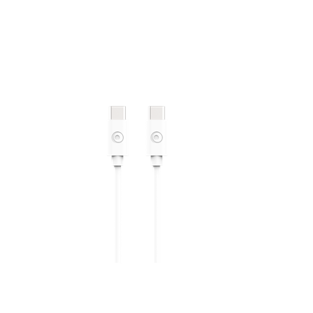 Câble USB C/USB C 2m Blanc - 3A - Bigben