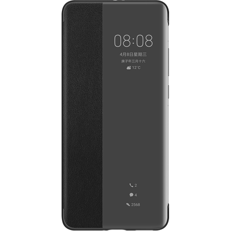 Folio View Flip Cover Noir pour Huawei P40 Pro Huawei
