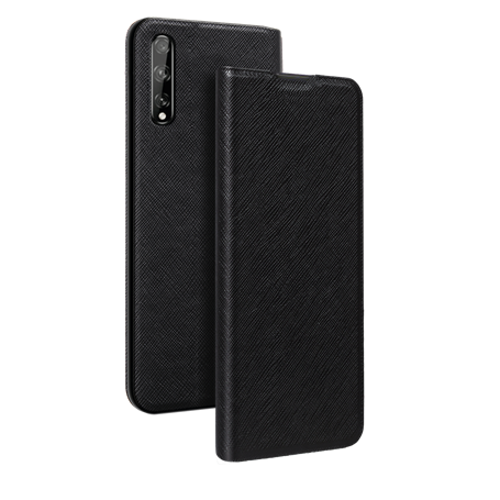Etui Folio Huawei P Smart S Noir - Porte-carte intégré Bigben