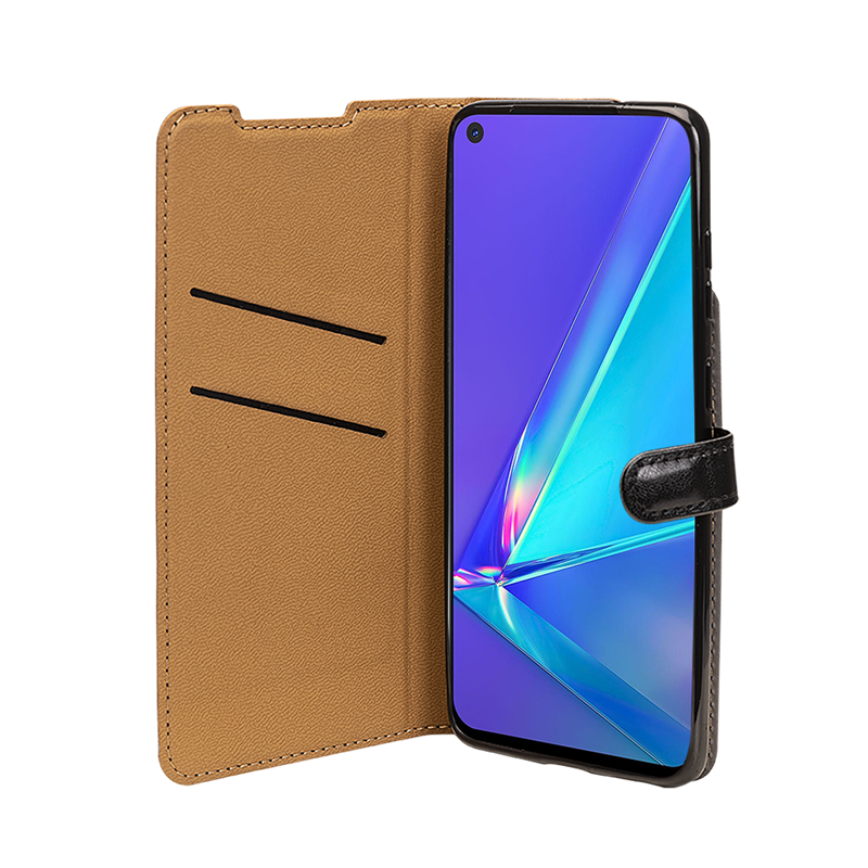 Image secondaire de Etui Folio Wallet Oppo A72 Noir - Fermeture avec languette aimantée Bi