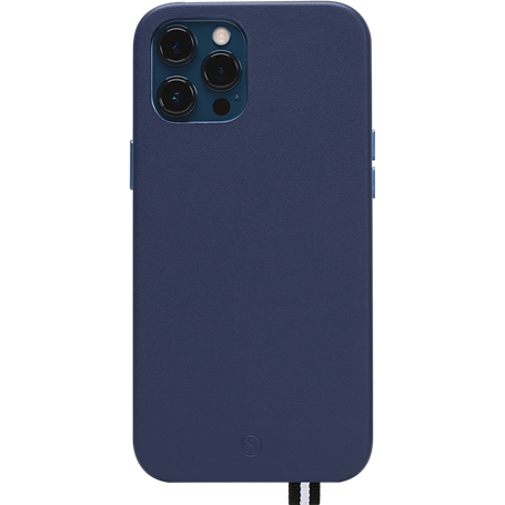 Coque iPhone 12 Pro Max Elysée en Cuir Bleue Nuit Artefakt