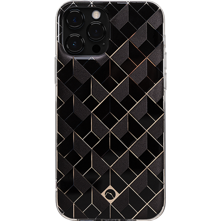 Coque iPhone 12 / 12 Pro Saint Germain avec motifs en 3D Noire Artefak