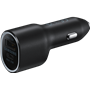 Double Chargeur voiture USB A+C PD 40W Power Delivery Noir Samsung