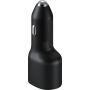 Double Chargeur voiture USB A+C PD 40W Power Delivery Noir Samsung