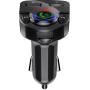 Double Chargeur voiture USB A+C 25W avec transmetteur FM Noir Bigben