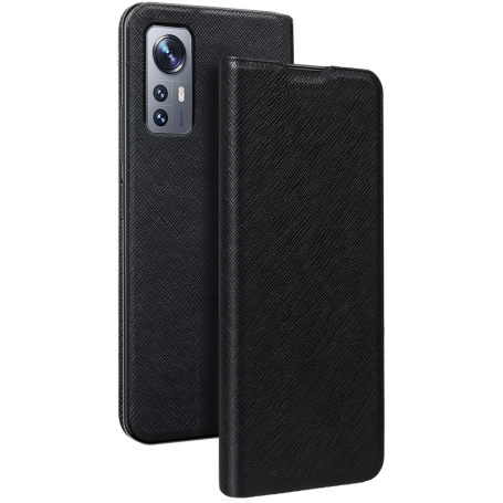 Etui Folio Xiaomi 12 Noir - Porte-carte intégré Bigben