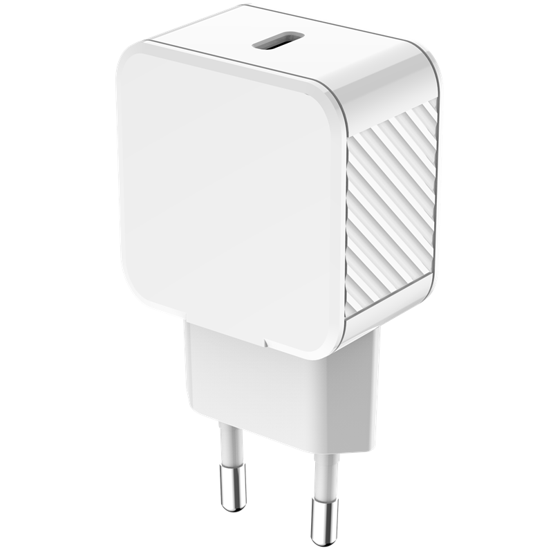 Chargeur maison 25W Power Delivery Blanc - 100% Plastique recyclé Bigb