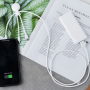Powerbank 7000 mAh + Câble Multi HEPTA 25% Plastique recyclé Blanc Xoo