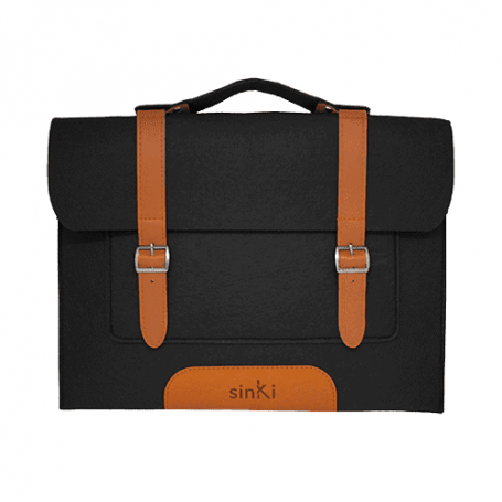 Housse PC/Tablette Feutrine Ecoresponsable Noire Sinki